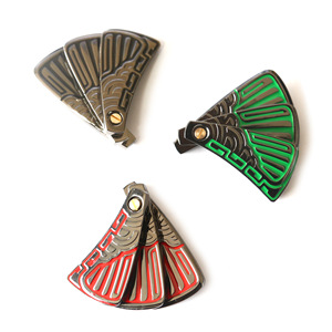Spinner Fidget Portátil de Metal de 3 Capas con Diseño de Marca Nacional, Juguete Giroscópico de Dedo para Alivio del Estrés y EDC - Product Image 1