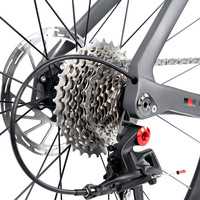 Vélo de route Triton R5 de deuxième génération en fibre de carbone, freins à disque hydrauliques 24 vitesses, design aérodynamique, cadre rigide, gravel