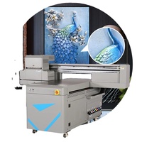 Imprimante à plat UV Fortune pour tête d'impression I3200 semi-automatique 750x950mm pour étuis de téléphone en plastique, bouteilles, étiquettes