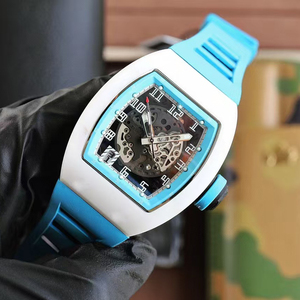 2026 New Arrival Luxury <b>Automatic</b> Mechanical Men's Tonneau Shape Hollow Luminous <b>Skeleton</b> Sport <b>Watch</b> White Case Water Resistant - Product Image 1