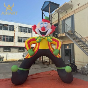 Arco de payaso inflable de pie de 4 metros para decoración de entrada de Evento de circo con logotipo personalizable - Product Image 2
