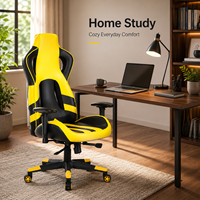 Chaise de jeu réglable avec repose-pieds, chaise de jeu pour ordinateur personnalisée, chaise de jeu confortable en cuir, chaise ergonomique pour le jeu