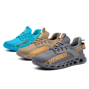 Hot Sales Antislip Werkschoenen Modieuze Anti Smashing Lichtgewicht Heren Sneakers Veiligheidsschoenen Voor Ingenieurs