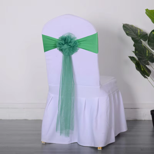Spandex Chair Sashes <strong>Elastic</strong> Chair Back Flower <strong>Bow</strong> Tie <strong>Wedding</strong> Chair Knot for <strong>Wedding</strong> Party Decoration Hotel Supplies - Product Image 6