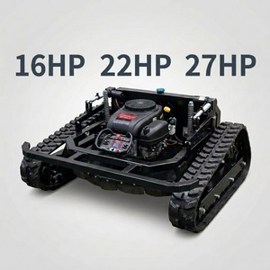Tondeuse robot hybride sur chenilles télécommandée Black Warrior 608cc Loncin 1000W*2 800mm pour pente de 70 degrés <span class=keywords><strong>Ferme</strong></span> solaire Nouveau - Product Image 3