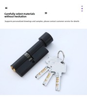 Cylindre de serrure en alliage de zinc de qualité européenne en gros, quincaillerie de porte pour chambre à coucher et pièce, cylindre de serrure antivol