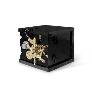 Boca Thiết Kế Thép Không Gỉ Chống Cháy Nhỏ Triệu Phú An Toàn Điện Tử Ổ Khóa Rượu Vang Đồ Trang Sức Lưu Trữ Tủ Cho Nhà Phòng Khách - Product Image 4