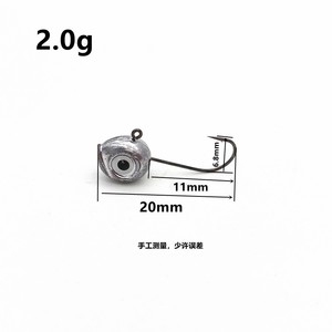 3D mắt móc thép gai Chì Đầu móc tuyến đường phụ mềm Mồi Câu Cá móc sâu <span class=keywords><strong>crappie</strong></span> <span class=keywords><strong>Jig</strong></span> đầu - Product Image 2