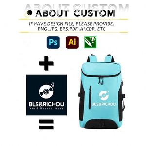 Mochila de nailon ligera al por mayor, logotipo personalizado, cremallera impermeable de gran capacidad, estilo moderno, duradero, geométrico para exteriores - Product Image 3