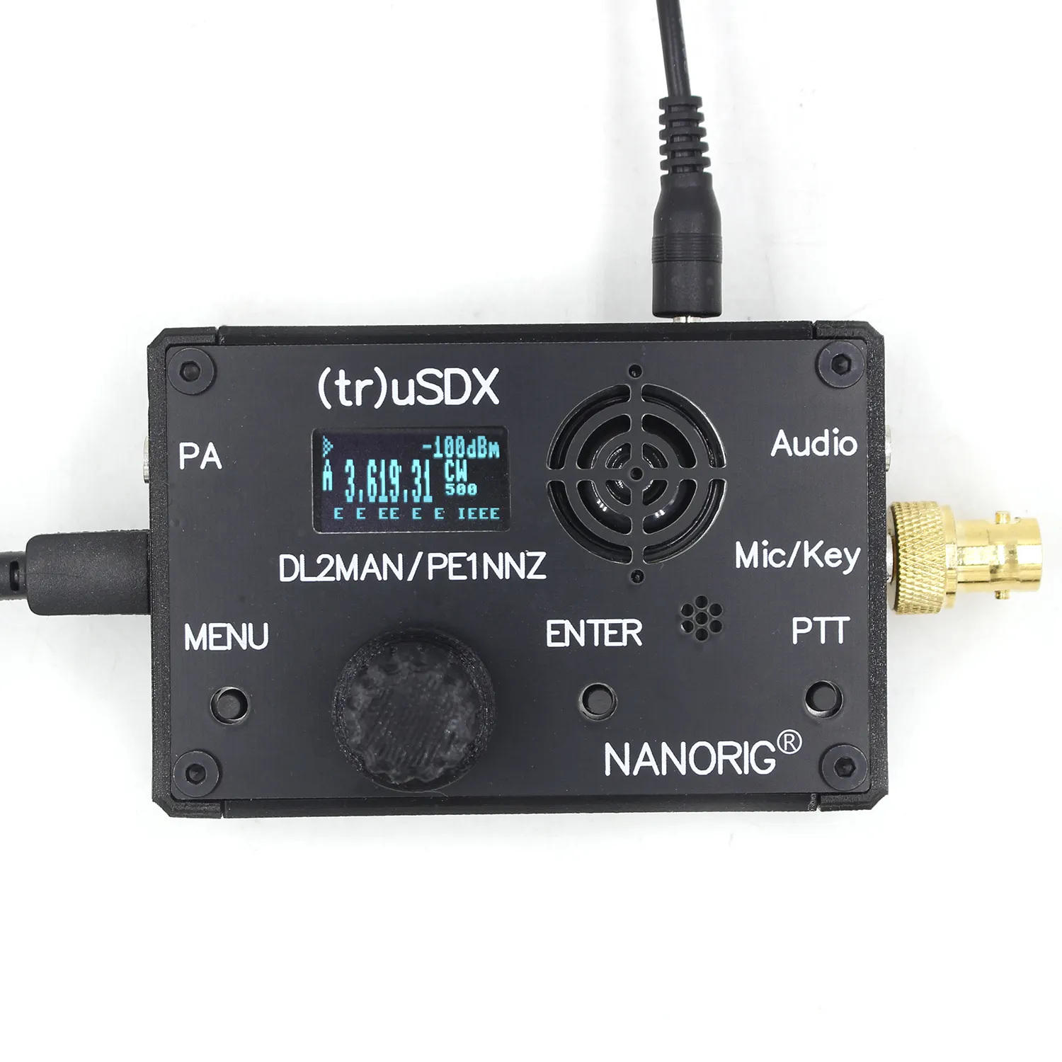 Upgraded (tr)uSDX usdx Transceiver 5-band Multimode CW LSB USB AM FM QRP Transceiver with Case PE1NNZ and DL2MAN