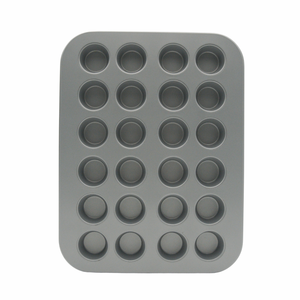 Moule à mini-muffins 24 cavités en acier au carbone épais, revêtement antiadhésif de qualité supérieure, écologique, conforme aux normes FDA/LFGB, pour utilisation domestique au four - Product Image 5