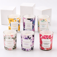 Huile parfumée à la poire anglaise et au freesia, personnalisée, en marque privée, aromathérapie, bougies parfumées en cire de soja à combustion longue durée, ensemble de cadeaux