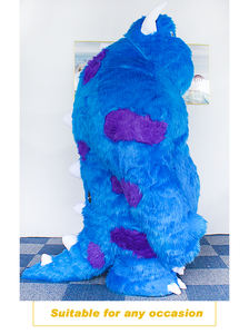 Monsters Inc personaje de dibujos animados 6-8ft inflable Grinchs & Sully Krampus Monsters Onesie gigante Cosplay mascota disfraz volar traje - Product Image 4