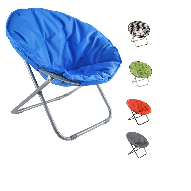 Fold Up Saucer Comfy Oversized Camping Chair Folding Moon Low Moq Round