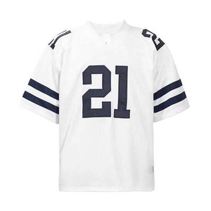 Street Wear 100% Polyester Fabric Applique Embroidery Custom Oversized Football <strong>Jersey</strong> Blank Mesh American Football <strong>Jersey</strong> - Product Image 4