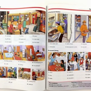 พจนานุกรมภาพประกอบภาษาอังกฤษ OPD หนังสือกระดาษอาร์ตขนาด A5 สำหรับการสร้างคำศัพท์ - Product Image 4