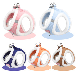 Colete para Animais de Estimação em Cashmere Quente de Inverno - Colete Refletivo Dupla Face para Gatos com Guia - Product Image 2