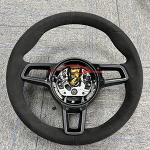 Volante Mejorado para <span class=keywords><strong>Porsche</strong></span> Alcatara Panamera <span class=keywords><strong>Cayenne</strong></span> Macan 718 Cayman Taran 918 911 Boxster 981 958 957 996 997 - Product Image 2