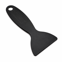 2026 Spatule à mastic jaune en plastique, outil de nettoyage mural multi-usages avec trou de suspension