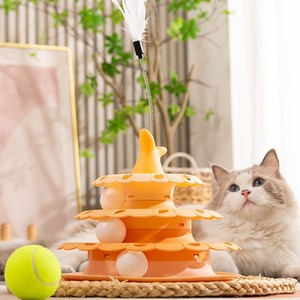 Çılgın top Disk interaktif eğlence plaka hareketli pikap oyun Disk pikap kedi komik <span class=keywords><strong>Pet</strong></span> oyuncaklar peluş malzemeden yapılmış - Product Image 2