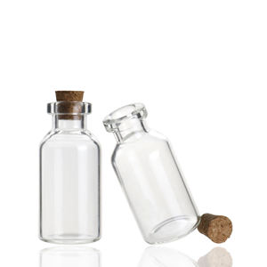 2ml 3ml 5m 7ml 10ml 15ml 20ml 30ml <b>Mini</b> <b>Bottles</b> With Cor Lids Wishing Message Glass Vials Pudding Glass With Cork Wooden Stopper - Product Image 2