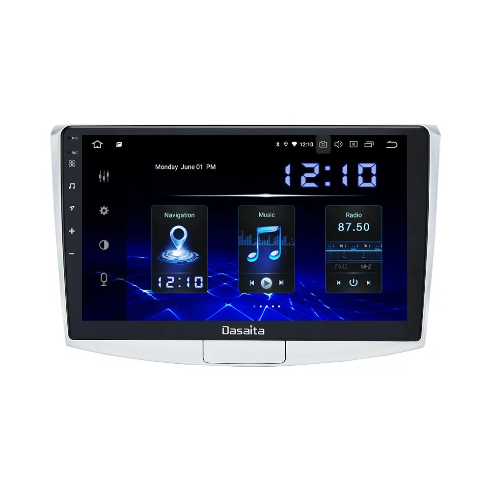 Dasaita 10.2 inç Android 10 dvd OYNATICI için 2 din araba stereo araba için VW Passat B7 ile alp Subwoofer dokunmatik ekran