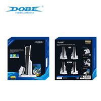 Base de charge et de refroidissement multifonctionnelle TP5-3537B avec support de stockage de disques pour console PS5 Slim/PS5, station d'accueil de charge