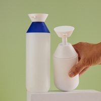 Kit de flacons cosmétiques pour soins personnels 300 500 ml, flacons pompe pour shampoing, après-shampoing, gel douche, lotion corporelle, flacons élégants en HDPE mat