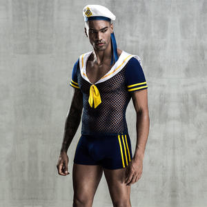Disfraz de Marinero para Hombre, Disfraz de Cosplay para TV y Cine, Halloween, Purim, Carnaval, Fiesta Nocturna, Sexy, de Poliéster - Product Image 5