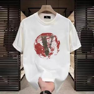 T-shirt da Uomo a Maniche Corte 100% Cotone, Stile Casual e Comodo, <span class=keywords><strong>Stampa</strong></span> Personalizzata, Alta Qualità, Vendita Diretta all'Ingrosso - Product Image 2