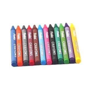 FOSKA Crayons de cire Crayons de couleurs classiques 6 12 24 Pack Crayon de cire non toxique pour les écoliers - Product Image 3