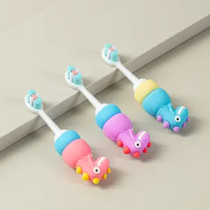 3D Cartoon Design Toothbrush Customized Extra Soft Bristles Children Toothbrush