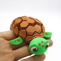 Juguete Articulado de Tortuga Marina Impreso en 3D de Vashine, Juguete Realista para Aliviar el Estrés, Regalo Ecológico de PLA para Niños