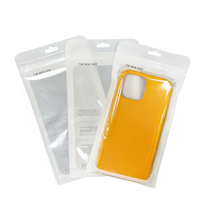 Sacs en plastique blancs semi-transparents jetables en PP avec fermeture à glissière pour l'emballage de bijoux, de vêtements et de coques de téléphone portable