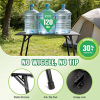 Table de camping pliable portable de 2 à 4 pieds, design moderne, en aluminium, imperméable, hauteur réglable à l'infini, sac de transport pour l'extérieur