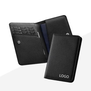 Nouvelle pochette antivol pour passeport de voyage, <span class=keywords><strong>porte</strong></span>-documents portable, <span class=keywords><strong>porte</strong></span>-cartes multifonction - Product Image 1