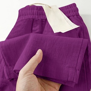 <span class=keywords><strong>Pantalon</strong></span> <span class=keywords><strong>large</strong></span> uni WY609007 pour <span class=keywords><strong>femme</strong></span>, taille haute, coupe ample, imprimé numérique, respirant, décontracté, idéal pour l'été - Product Image 1