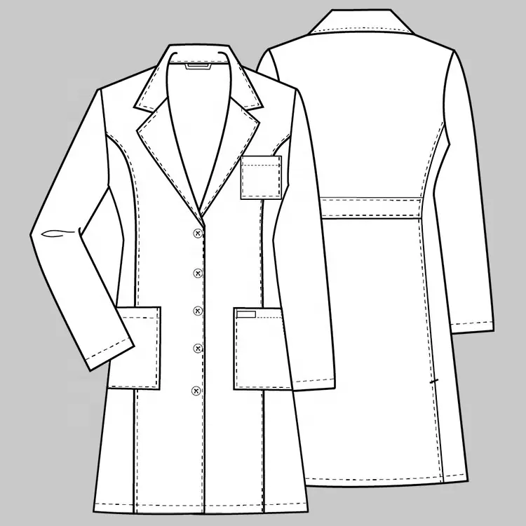 Chuyên Nghiệp Phòng Thí Nghiệm Coat Trắng Labcoats Phòng Thí Nghiệm Áo Khoác Bán Buôn Cho Người Lớn