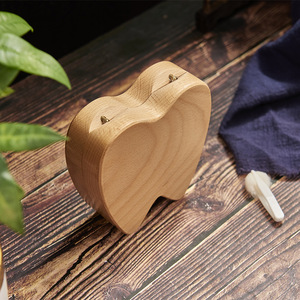 Caja de recuerdo de madera maciza para guardar dientes de leche, para niños y niñas, hecha a medida. - Product Image 2