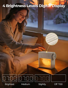 Réveil lumineux avec simulation d'<span class=keywords><strong>aube</strong></span> et 20 sons apaisants pour le sommeil, réveil efficace avec lumière lunaire - Product Image 2
