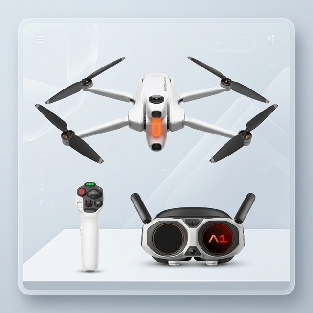 Insta360 Carbon Fiber UAV/Drone with Remote Control Antigravity A1