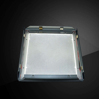Boîte lumineuse publicitaire LED RGB en aluminium personnalisée, haute luminosité, mince, à clipser, économie d'énergie