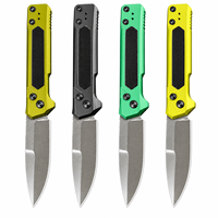 Couteau de poche pliant EDC en acier KS 7205 8Cr13MoV, manche en aluminium aéronautique, couteau utilitaire tactique de survie pour le camping et la chasse en plein air