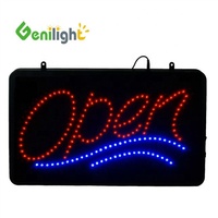 Enseigne LED d'intérieur super lumineuse à fenêtre ouverte, multicolores, avec animation clignotante pour magasins, bars, bureaux, utilisation automobile - Décoration publicitaire
