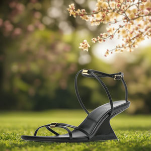 Fabricant de Sandales à <span class=keywords><strong>Talon</strong></span> <span class=keywords><strong>Compensé</strong></span> Personnalisé pour <span class=keywords><strong>Femme</strong></span>, Bride Cheville Boucle, Bout Ouvert, Mode Compensée 2024 - Product Image 5