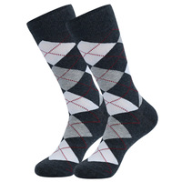 Pria gaun kaus kaki setelan bisnis Argyle kaus kaki berlian lucu gila hadiah untuk pernikahan