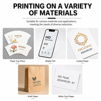 Impresora Plana Multifuncional de Inyección de Tinta UV para Etiquetas, Papel, Película, Plástico, Acrílico, Metal, Vidrio, Carcasas de Teléfono (Ecológica)
