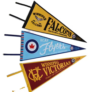Wholesale Ready to Ship 3D Different <strong>Color</strong> DIY Custom Felt Pennant <strong>Flag</strong>, Sublimation Blank Customs Felt Pennant,Small <strong>Flag</strong> - Product Image 2