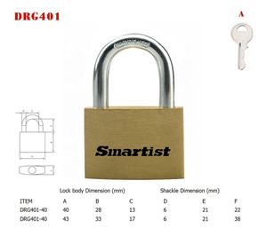 <span class=keywords><strong>Candado</strong></span> <span class=keywords><strong>de</strong></span> Seguridad Dorich DRG401 <span class=keywords><strong>de</strong></span> Latón <span class=keywords><strong>de</strong></span> 40 mm con Cuerpo Rectangular y Bloqueo <span class=keywords><strong>de</strong></span> Palanca Única, Venta al Por Mayor - Product Image 3