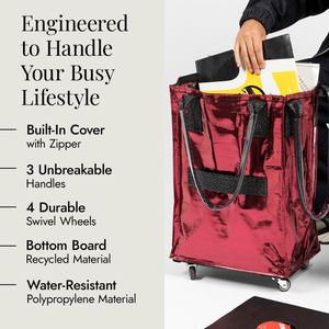 Polyester Carton <b>Box</b> OEM Shopping Cart <b>Garden</b> Storage 1 Set Professional Machine <b>Tool</b> Movers Heavy Duty Storage Bag Geometric - Product Image 4